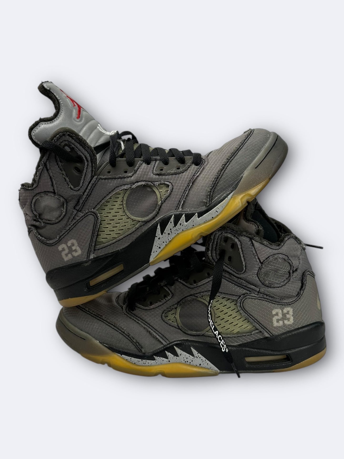 Off-White x Air Jordan 5 "Black" - 42,5 Casual Area
