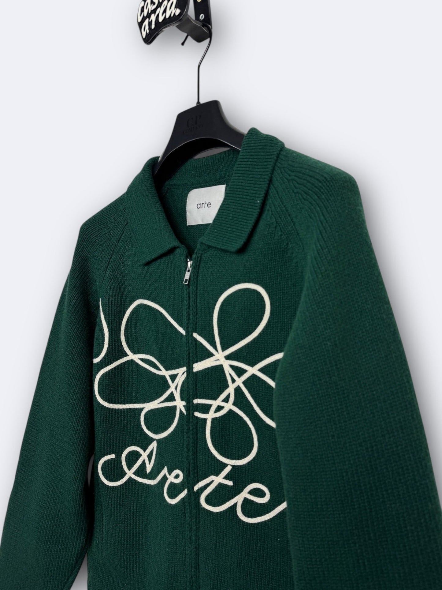 Cardigan Flower Round Knit Arte - M Casual Area