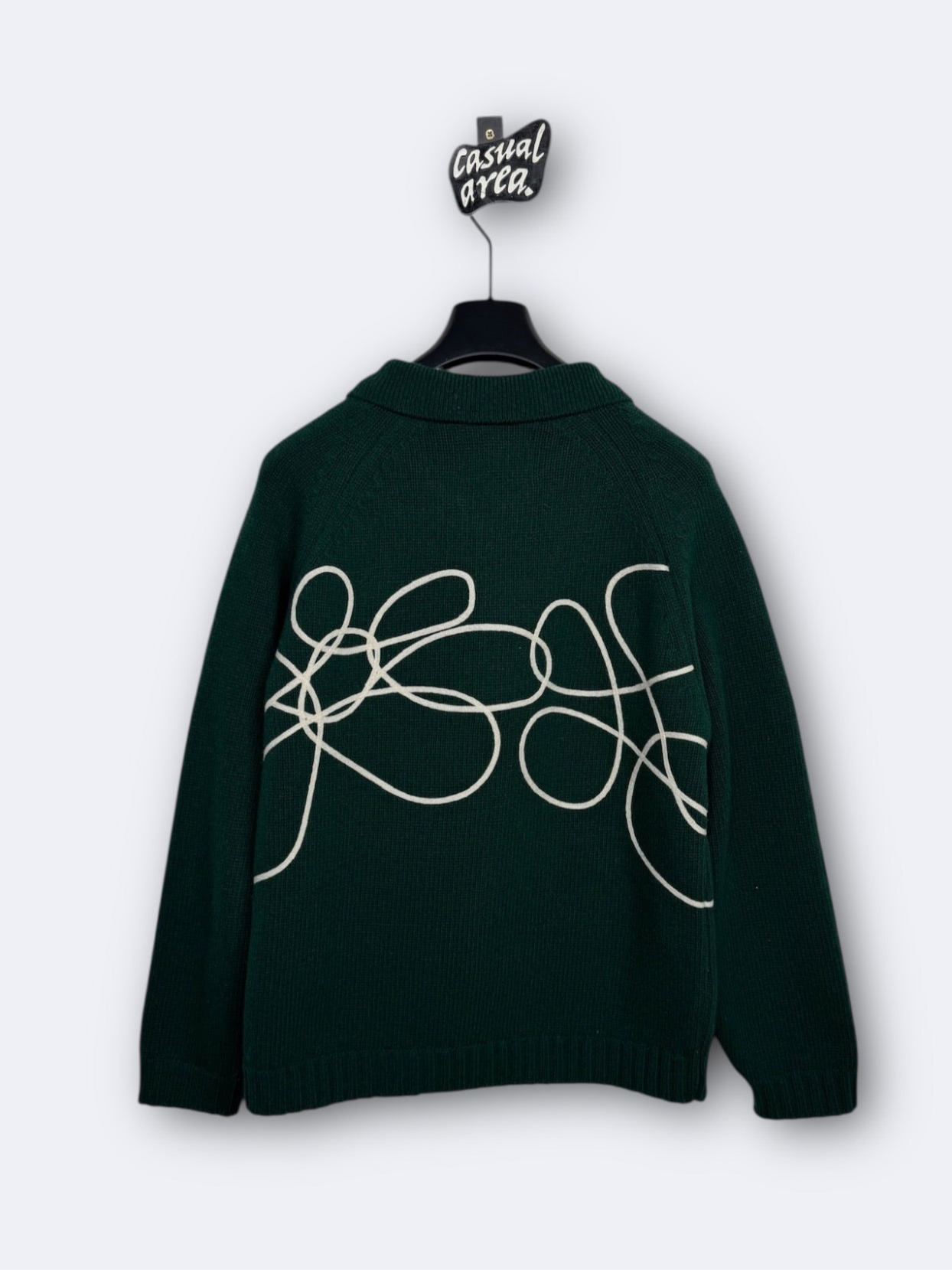 Cardigan Flower Round Knit Arte - M Casual Area