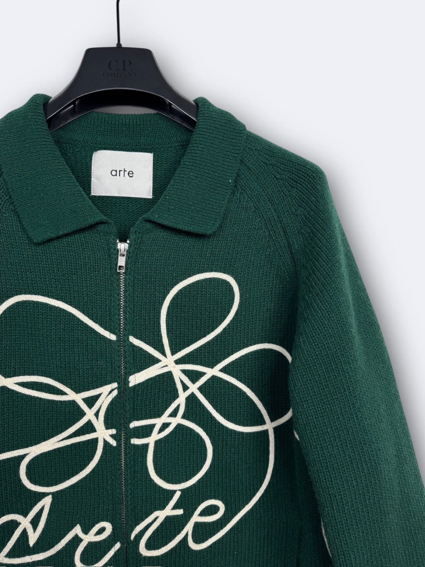 Cardigan Flower Round Knit Arte - M Casual Area