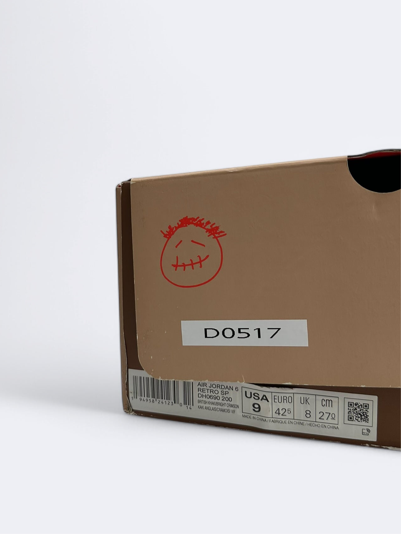 Travis Scott x Air Jordan 6 Retro "British Khaki" - 42.5 Casual Area