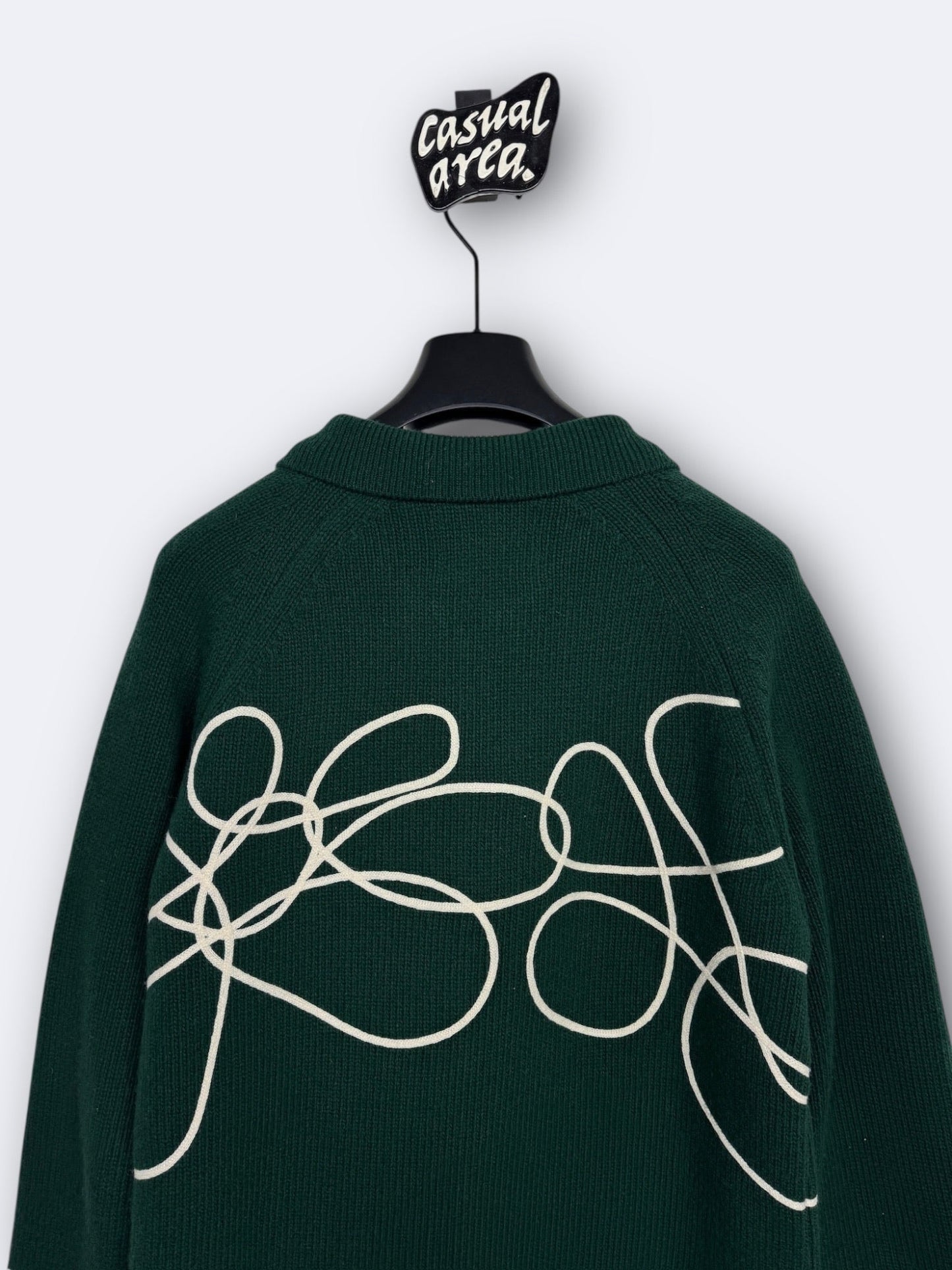 Cardigan Flower Round Knit Arte - M Casual Area