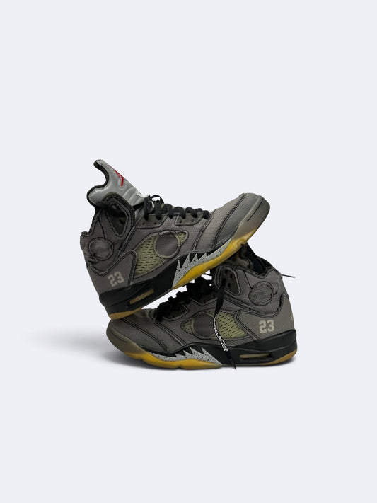 Off-White x Air Jordan 5 "Black" - 42,5 Casual Area