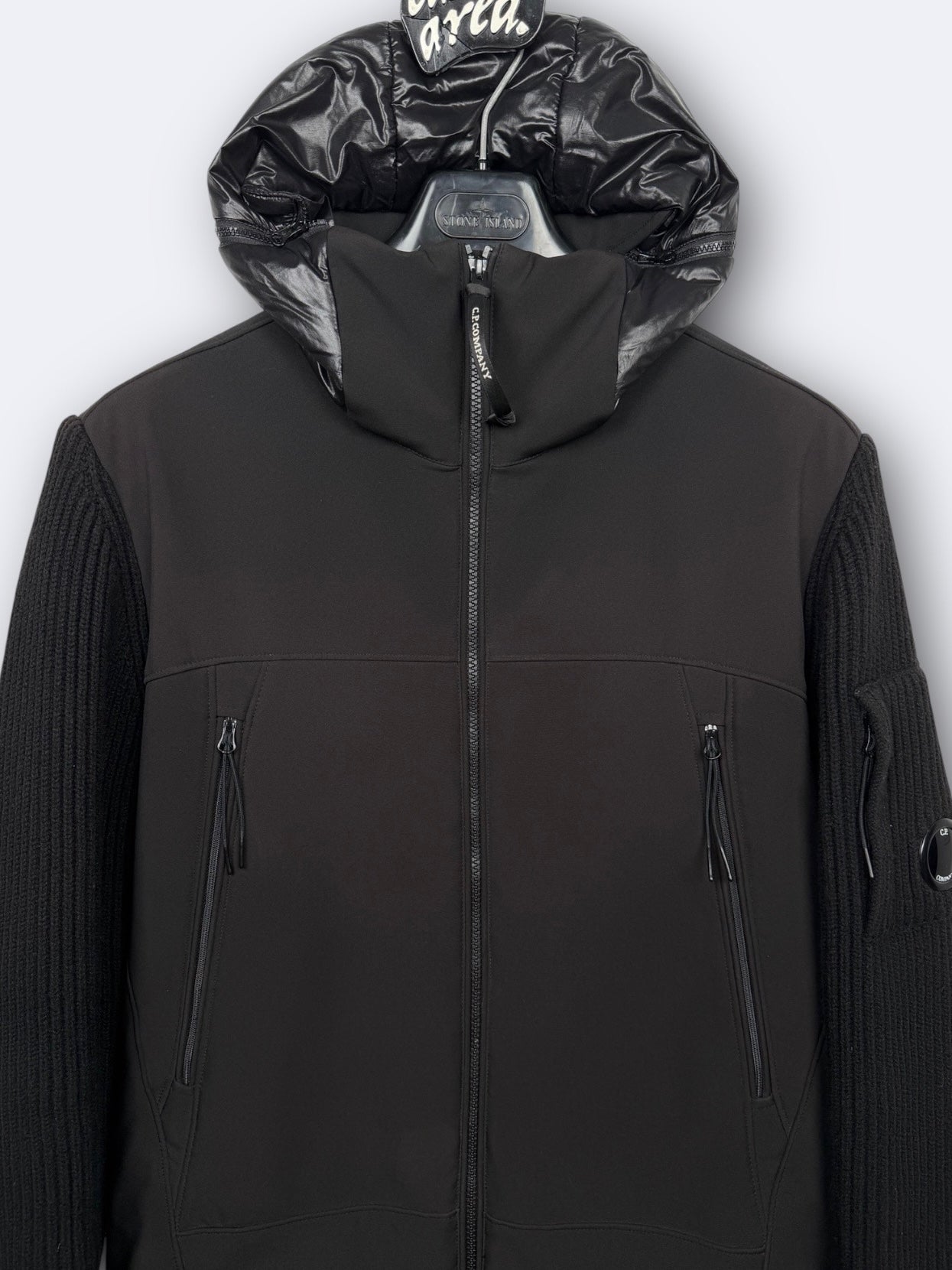 C.P. Shell Merino Wool Padded Hybrid Hood Jacket C.P. Company - L Casual Area