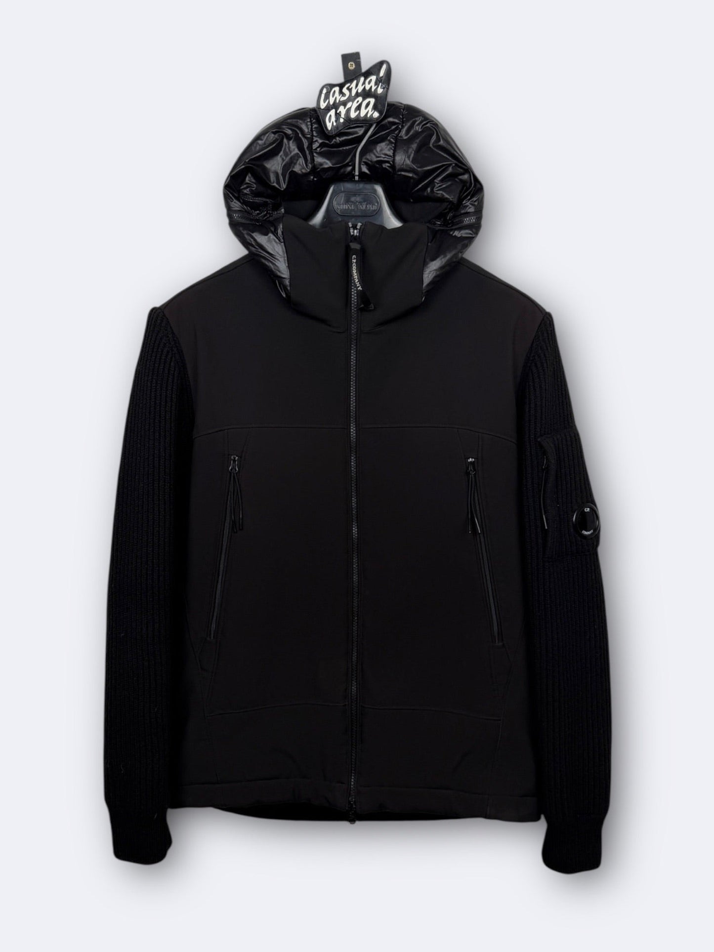 C.P. Shell Merino Wool Padded Hybrid Hood Jacket C.P. Company - L Casual Area