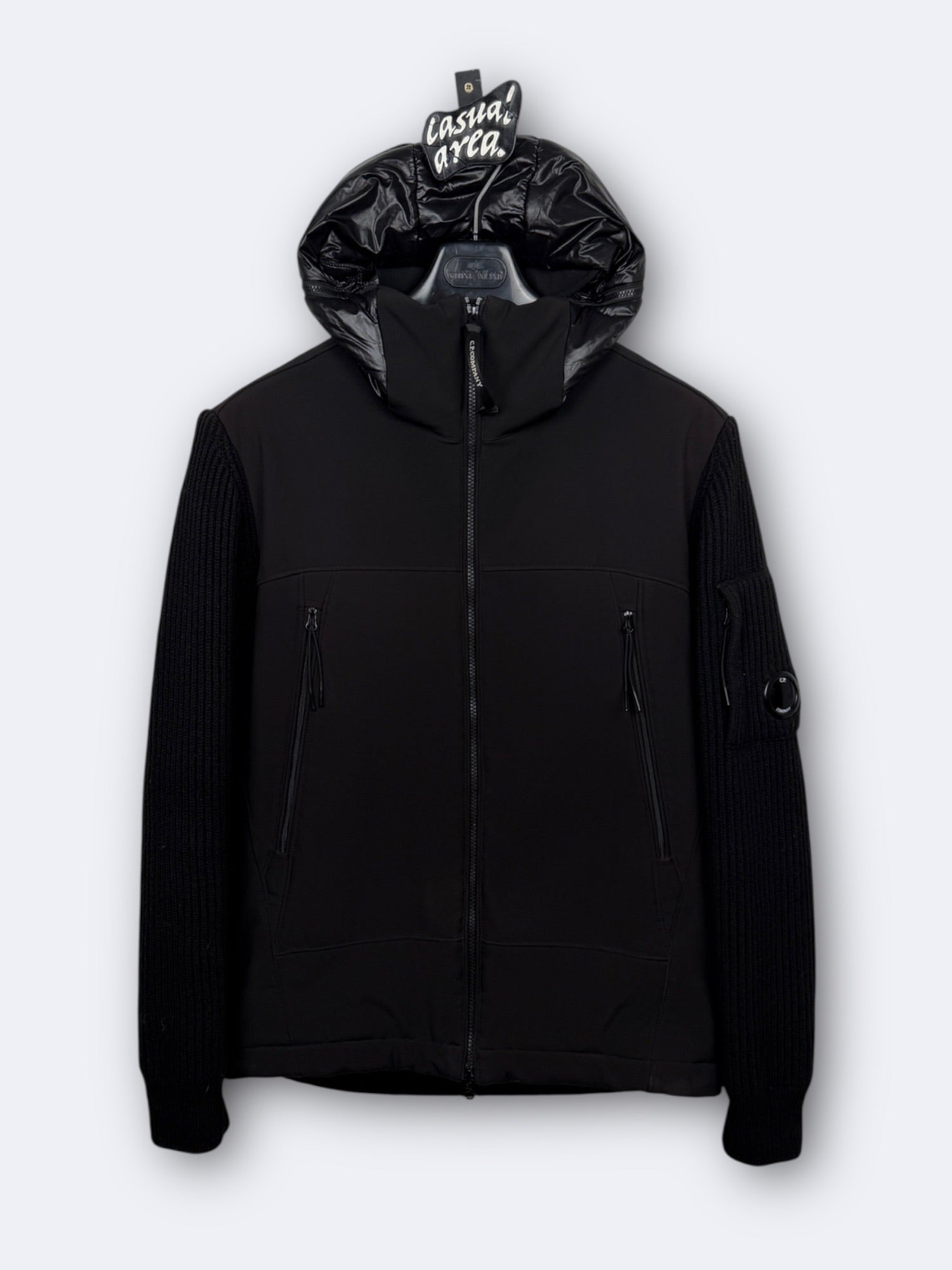 C.P. Shell Merino Wool Padded Hybrid Hood Jacket C.P. Company - L Casual Area