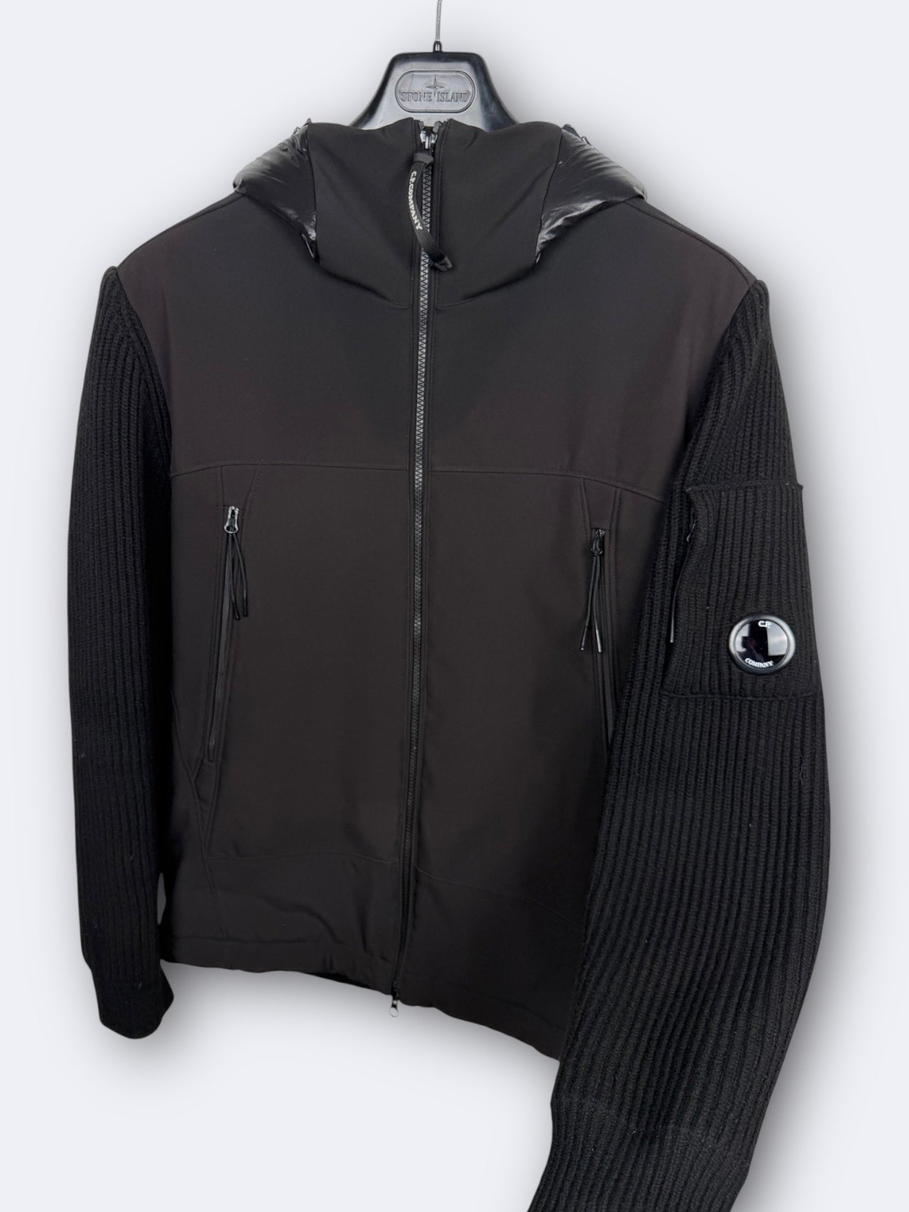 C.P. Shell Merino Wool Padded Hybrid Hood Jacket C.P. Company - L Casual Area