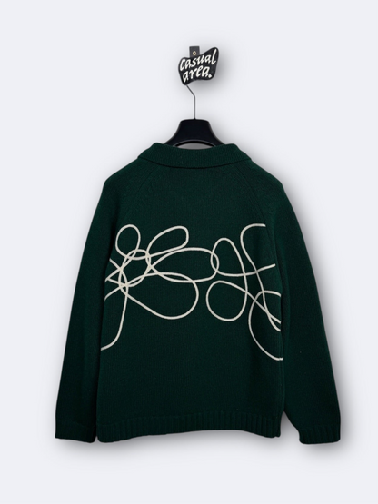 Cardigan Flower Round Knit Arte - M Casual Area