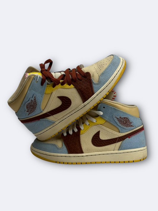 Maison Château Rouge x Air Jordan 1 Mid "Fearless" - 43 Casual Area
