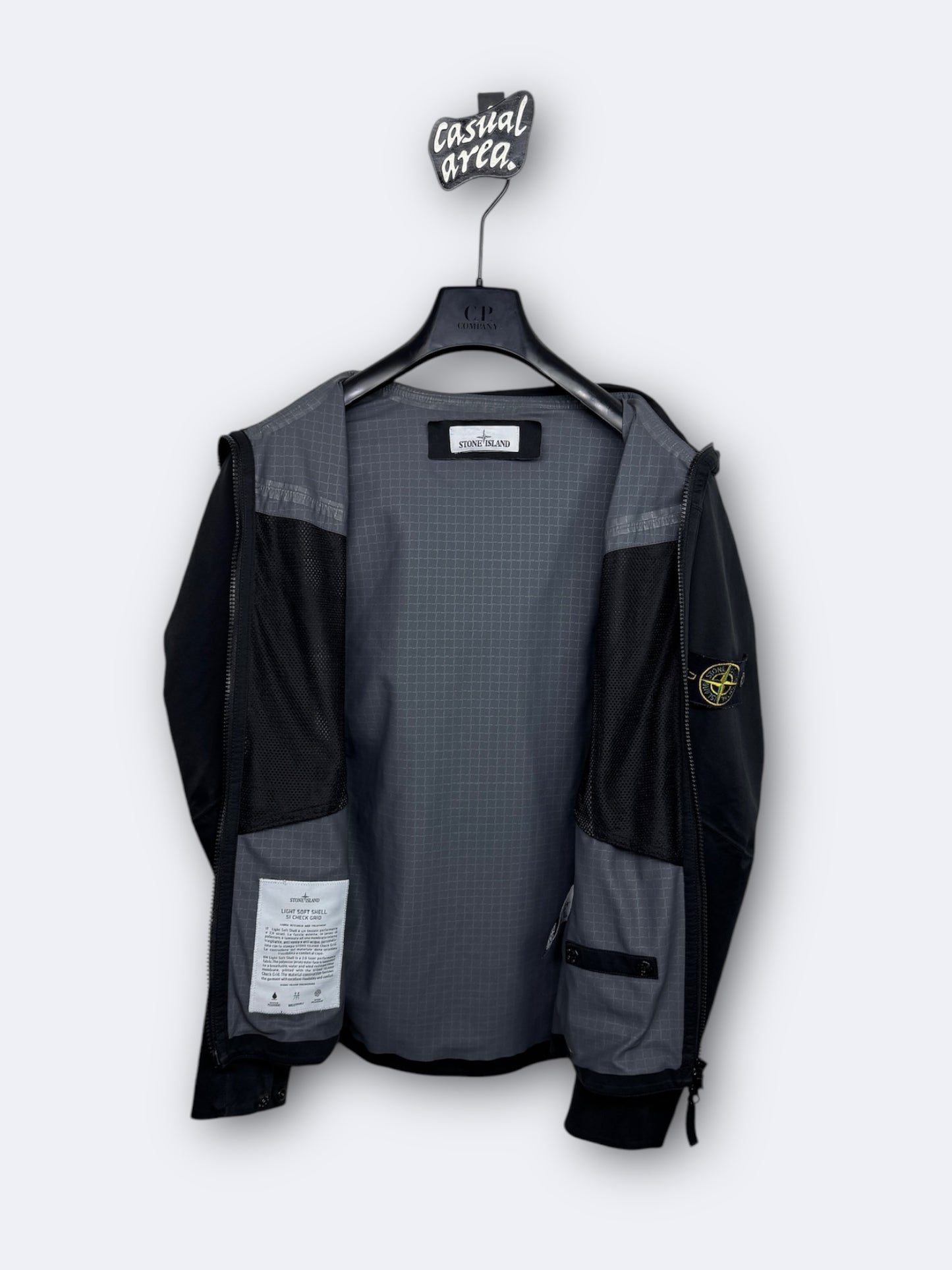 Light Soft Shell SI Check Grid Stone Island - S