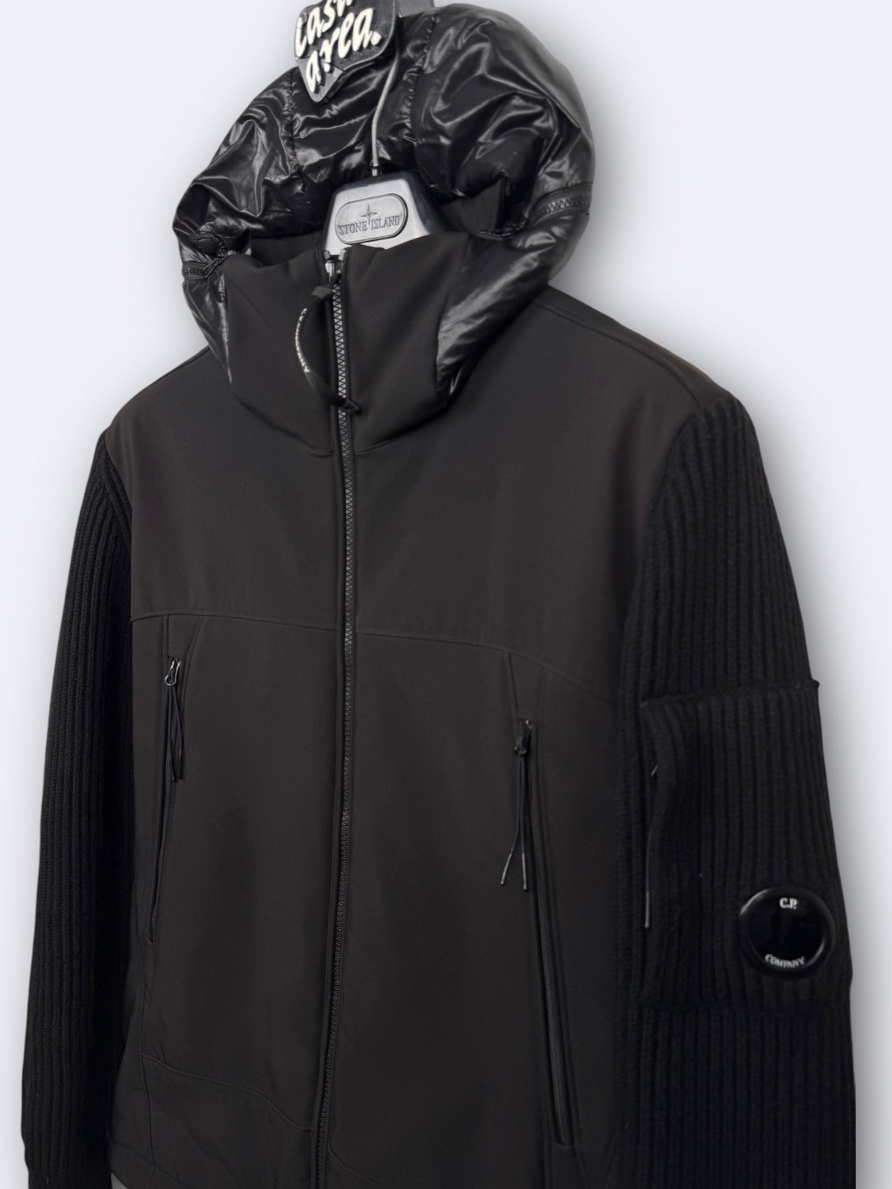 C.P. Shell Merino Wool Padded Hybrid Hood Jacket C.P. Company - L Casual Area