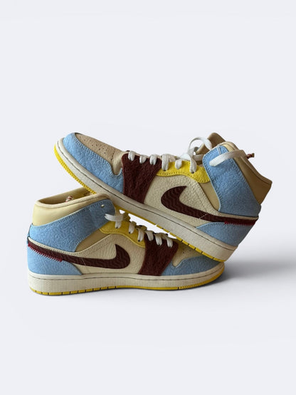 Maison Château Rouge x Air Jordan 1 Mid SE "Fearless" - 44 Casual Area